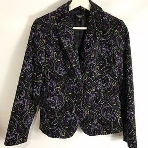 Talbots Velvet Blazer Perfect for Holidays SZ 2P